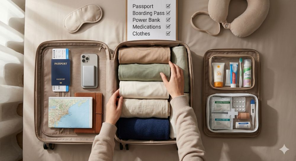 Набір речей для подорожі